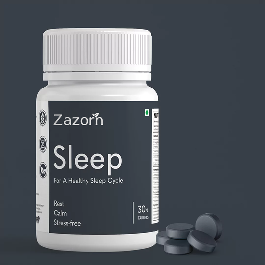 ZAZORN® Sleep Supplements | Valerian root, Ashwagandha, Peppermint | 30 capsules