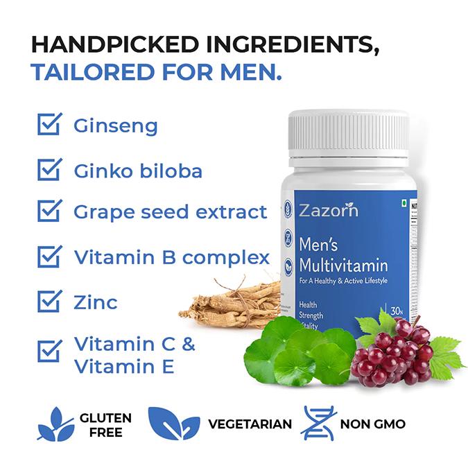 ZAZORN® Men's Multivitamins | Improve Strength, Stamina & Vitality