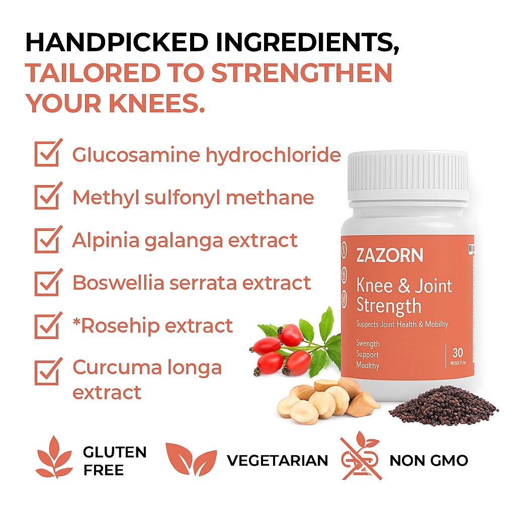 ZAZORN® Joint Vitality Formula | Glucosamine, Boswellia, & Curcumin Blend