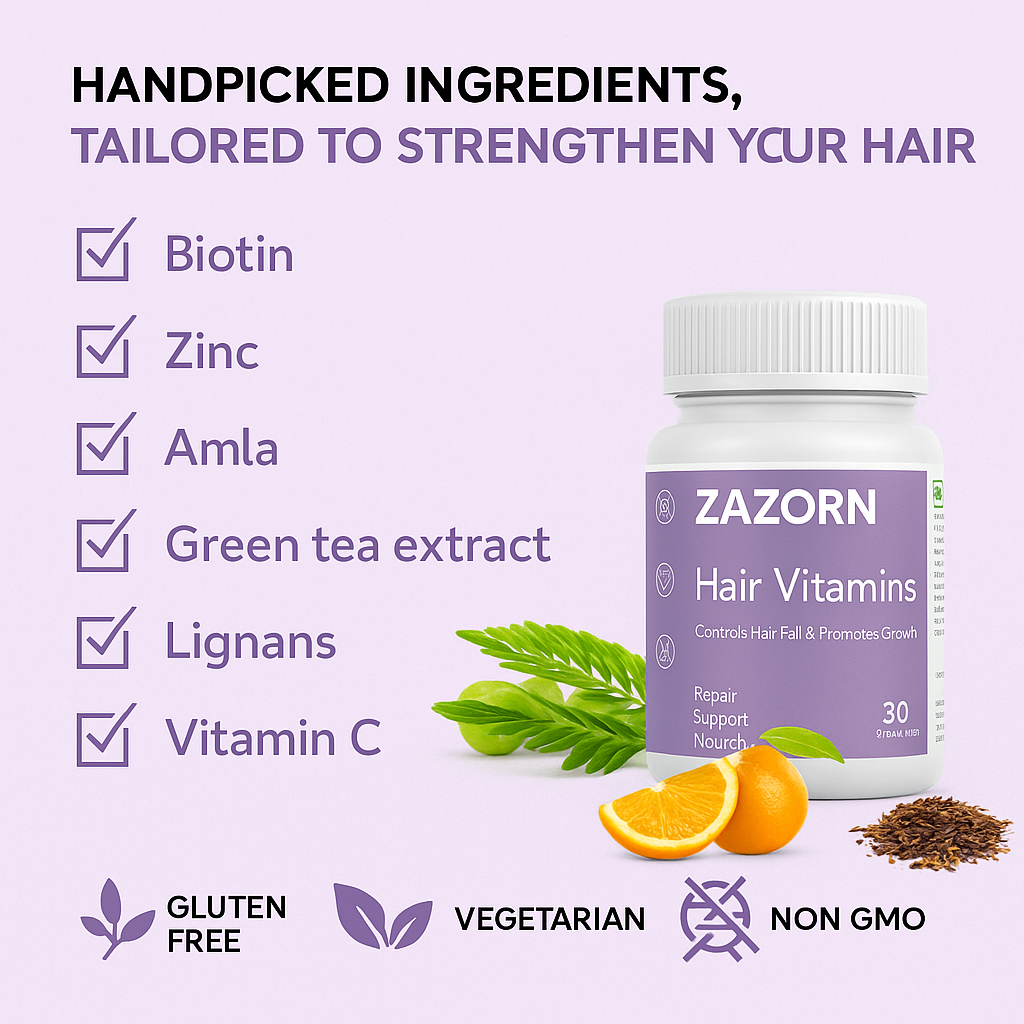 ZAZORN® Hair Vitality Formula| Reduce Hair Loss & Boost Growth