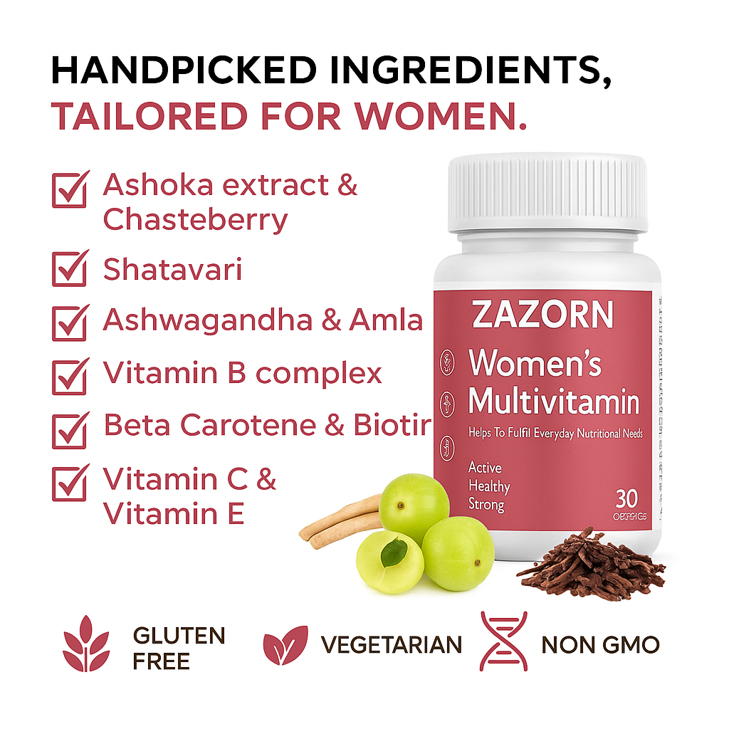 ZAZORN® Women's Multivitamin | Energy, Immunity & Overall Health