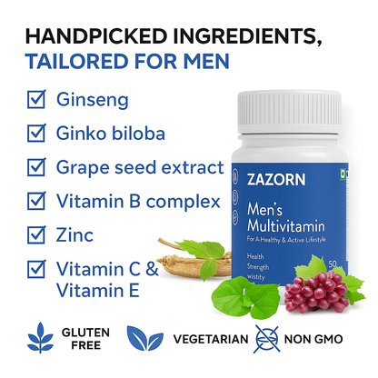 ZAZORN® Men's Vitality Blend | Boost Energy, Stamina & Strength